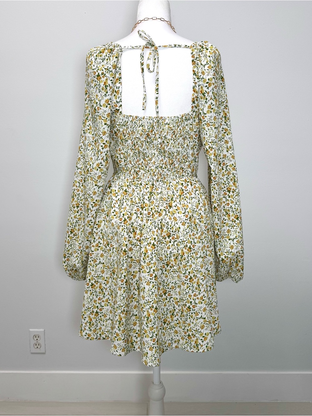 Anthropologie Coquette Cottagecore Floral Corset Mini Dress NWT L Flowy - Picture 11 of 13